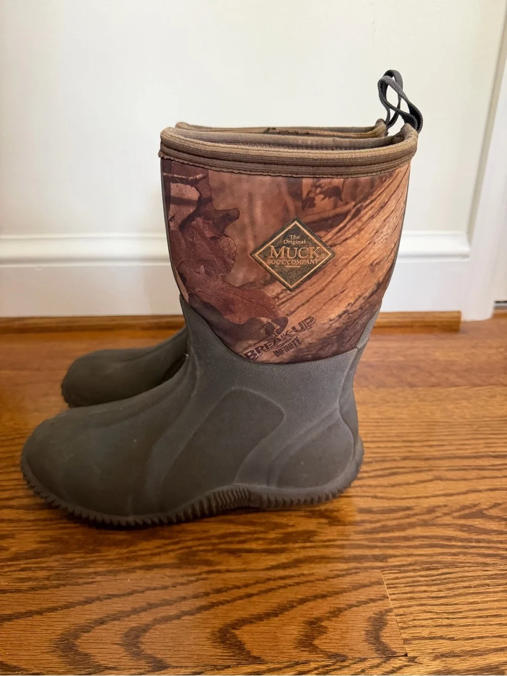 Mucks Camo Outdoor Waterproof Fleece Lined Youth Boot Size 5
